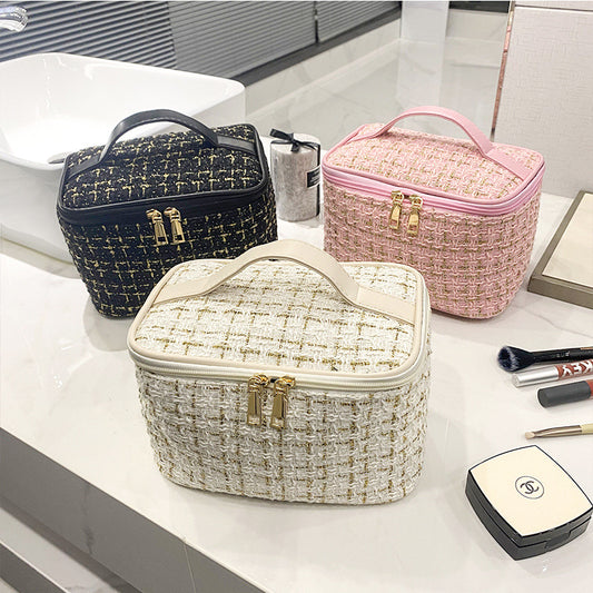 Luxury Cosmetic Bag with Large Capacity