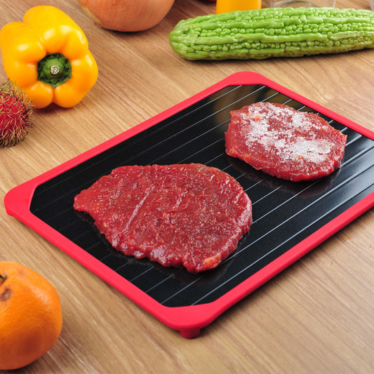 New Quick Thaw Plate Kitchen Supplies With Silicone Ring